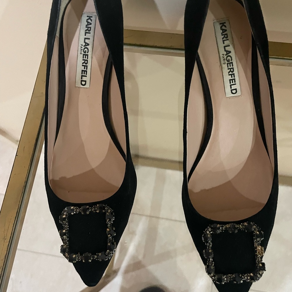 COPY - Karl lagerfield jeweled heel